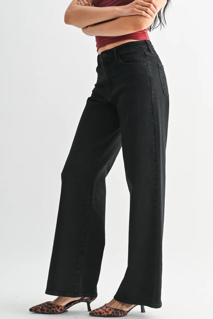 Stretchy Wide Leg
