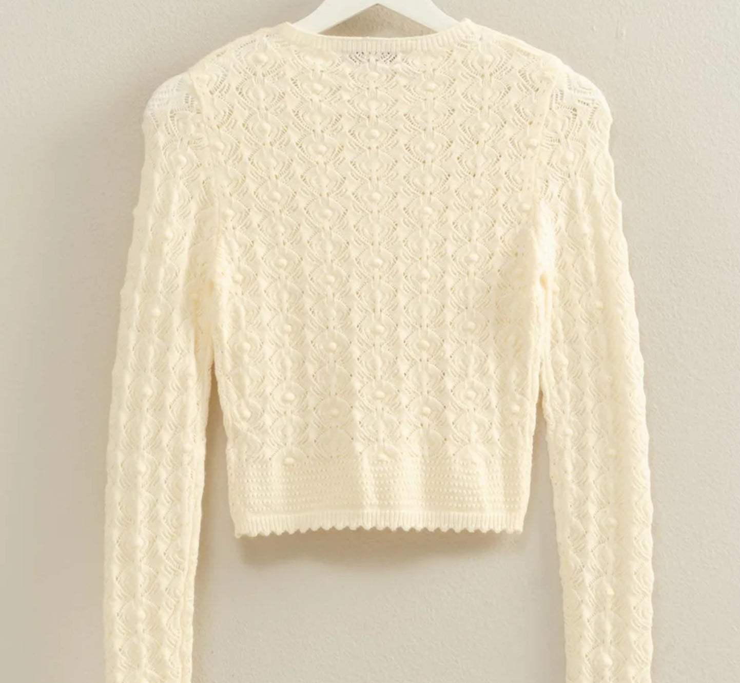 Pointelle Knit Sweater