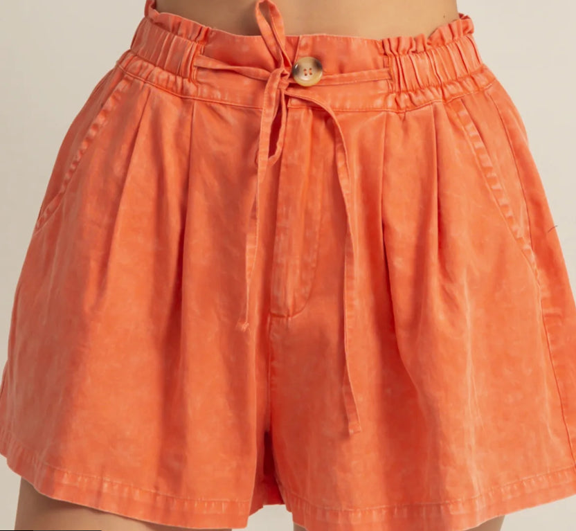 Everyday High Waist Drawstring Shorts