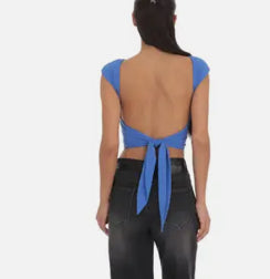 Open Back Tie Top
