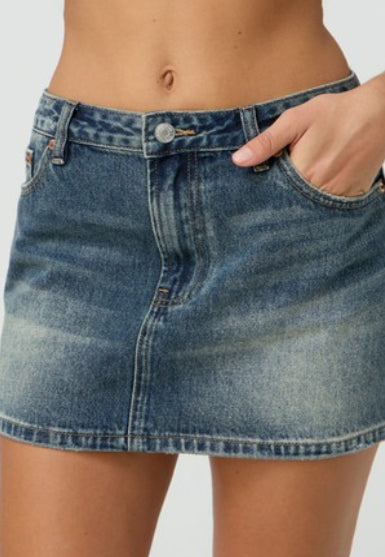 Denim Mini Skirt