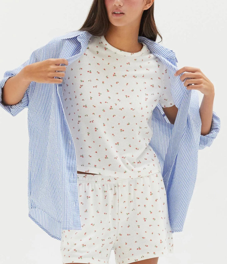 Daisy Floral Print Mini Tee