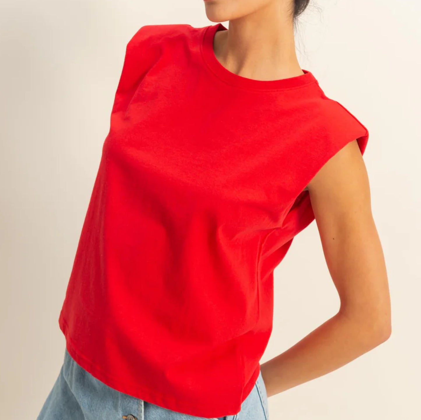 Shoulder Pads Muscle Tank